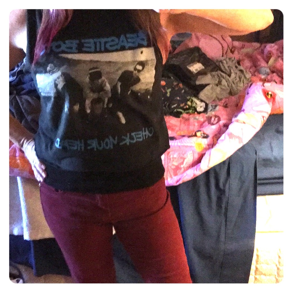Small Beastie Boys Check Your Head cropped t-shirt